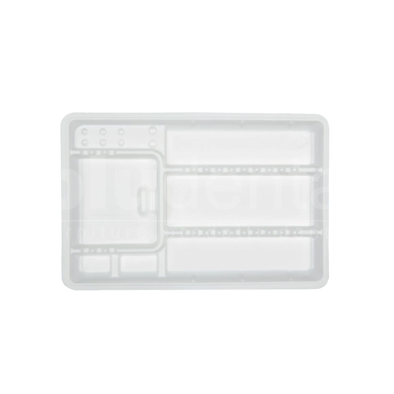 Vassoi_monouso_dentista Tray vassoio monouso fondo zigrinato standard 400pz. - immagine 1