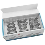 Portaimpronte forate regolari inox con bordino ritentivo Kit pz.12 Medesy 6000/KIT