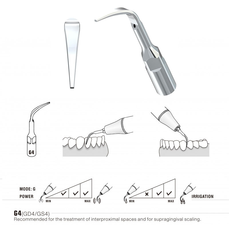 inserto_ablatore_scaling_G4-GD4_Woodpecker Inserto ablatore scaling compatibile modello G4-GD4 - immagine 1