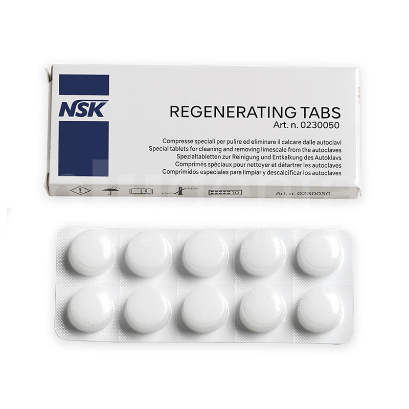 Regenerating_Tabs_NSK Regenerating Tabs pastiglie pulizia autoclave NSK 0230050 10pz. - immagine 1