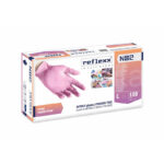 Guanti in nitrile rosa senza polvere Reflexx N82