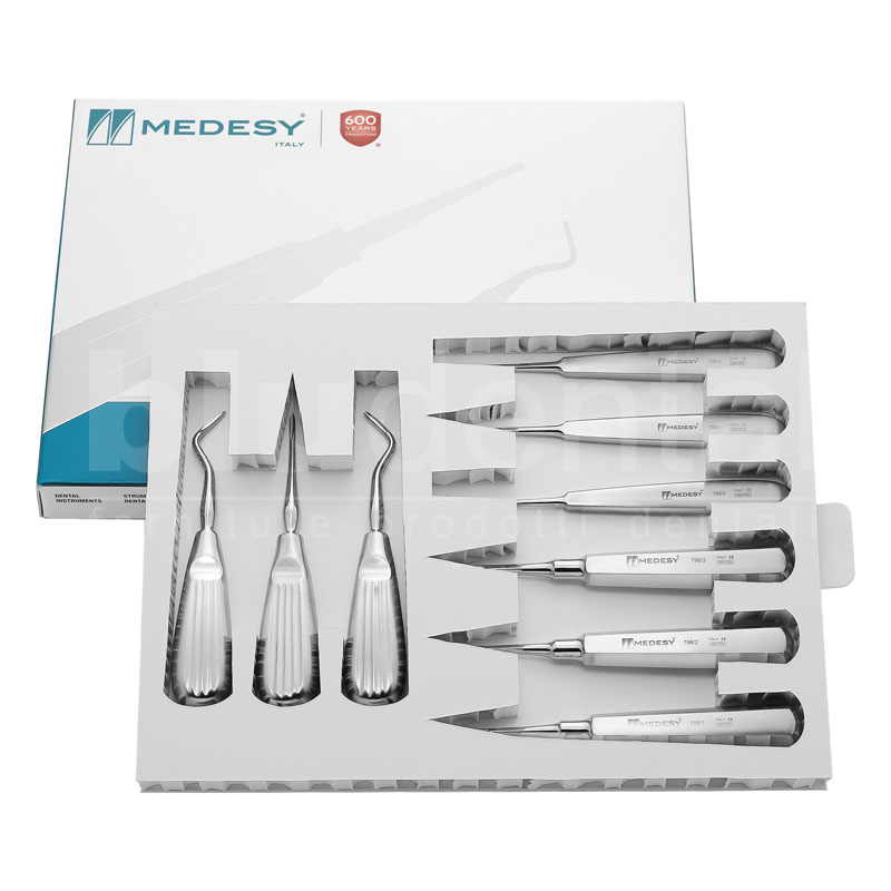 Medesy_686_SET Leve per radici Kit 9pz. Medesy 686/SET - immagine 1