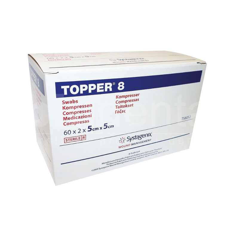 Garze Topper 8 sterili TNT 5x5 Systagenyx pz.120 - immagine 1