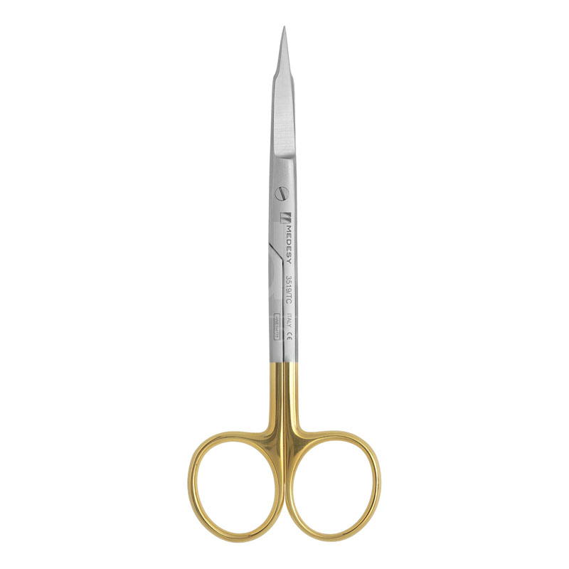 Medesy_3519_TC Forbice chirurgica Goldman-Fox inserti in TC curva dentata mm.130 Medesy 3519/TC - immagine 1