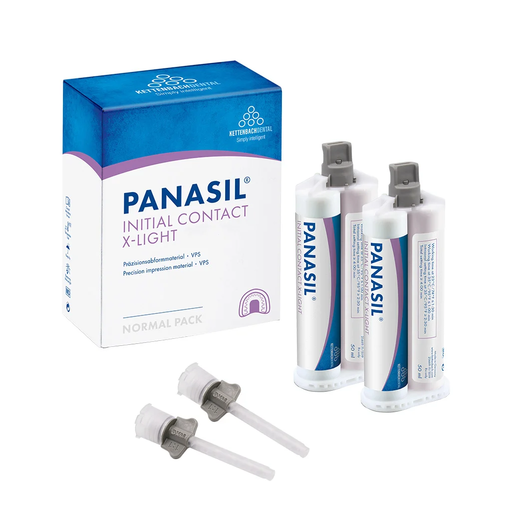 Panasil_Initial_Contact X-Light_Kettenbach_13401 Panasil Initial Contact X-Light cartucce 2x50 ml. Kettenbach 13401 - immagine 1